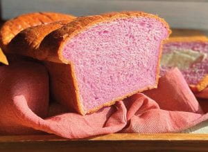 photo of purple milk bread
