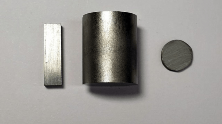 Purified tin selenide shown in pellet form.