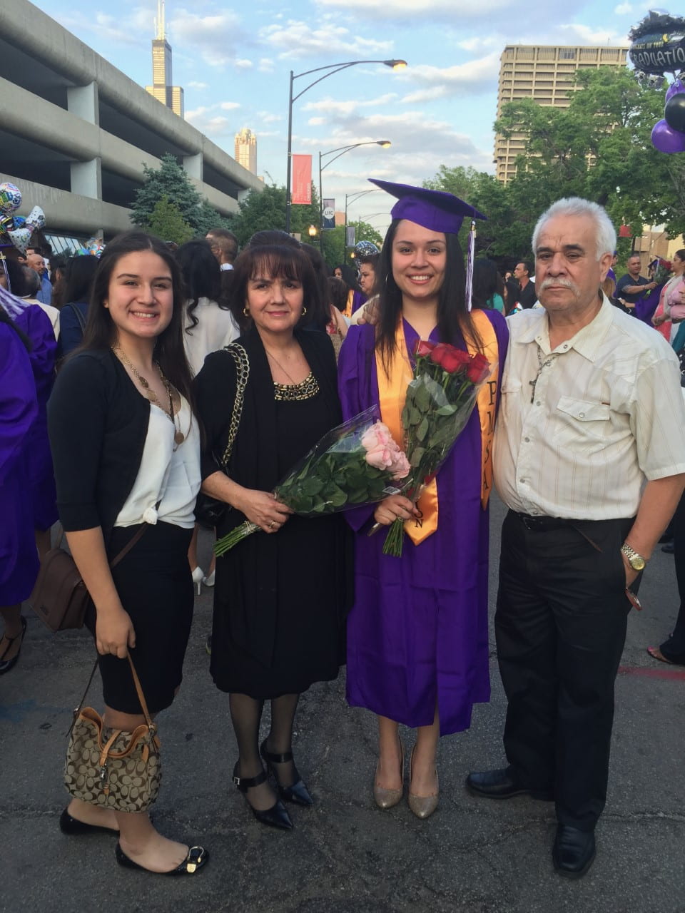 Nataly Martinez and her family